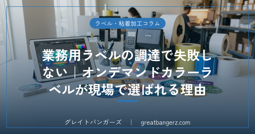 業務用ラベルの調達で失敗しない|オンデマンドカラーラベルが現場で選ばれる理由